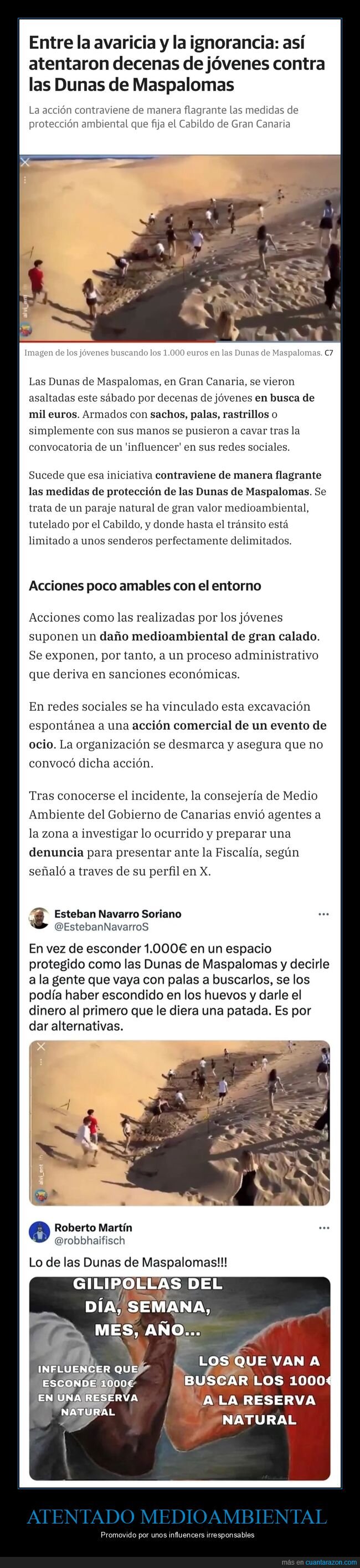 canarias,dinero,dunas de maspalomas,influencers