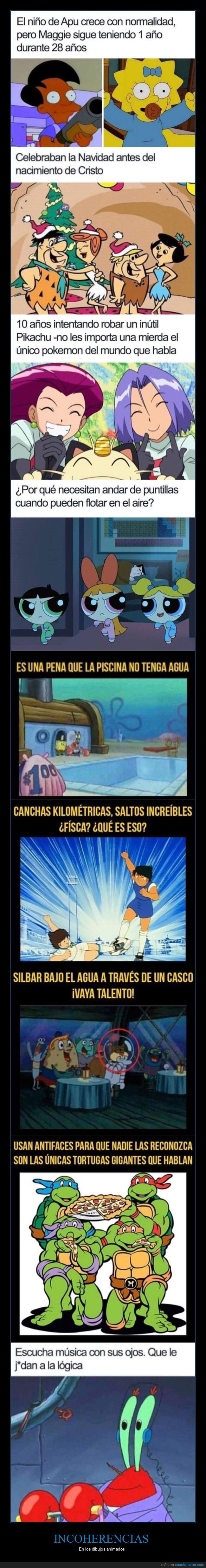 incoherencias,dibujos animados