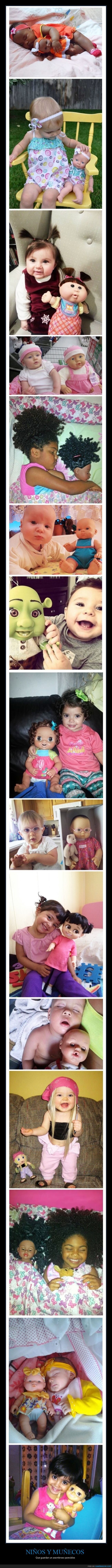 niños,muñecos,parecidos