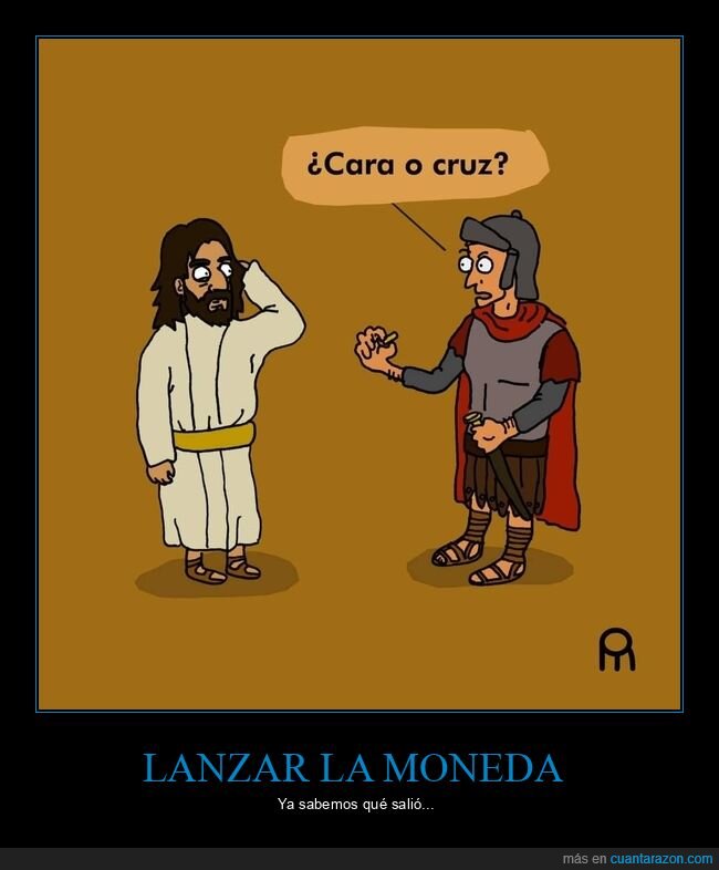 cara,cruz,romano,jesús