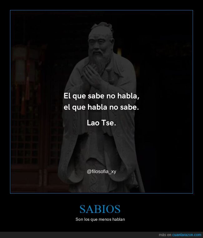 saber,hablar,lao tse