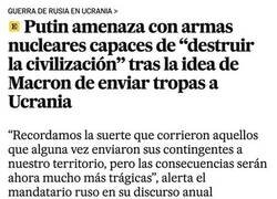 Enlace a Nueva amenaza de Putin