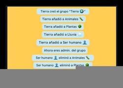 Enlace a Si la Tierra tuviera un grupo de Whatsapp