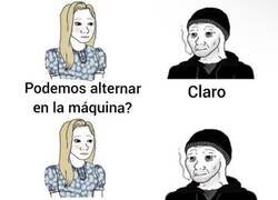 Enlace a Cuando te habla una chica en el gym