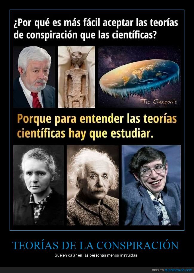 teor&iacute;as de las conspiraci&oacute;n,cient&iacute;ficas,estudiar
