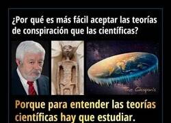 Enlace a Teorías de la conspiración VS Teorías científicas