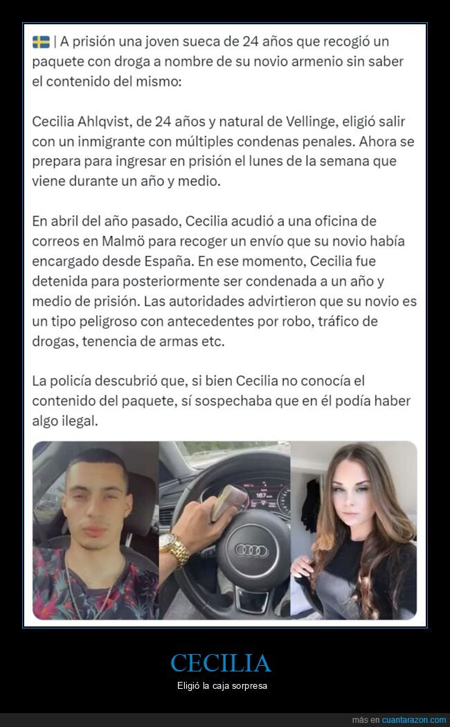 prisión,paquete,droga,novio