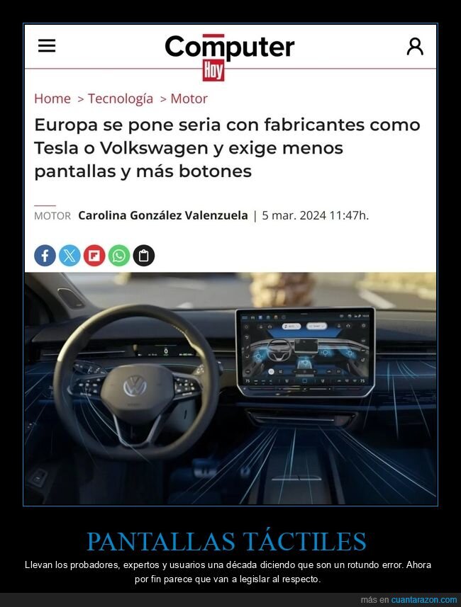 coches,pantallas,botones
