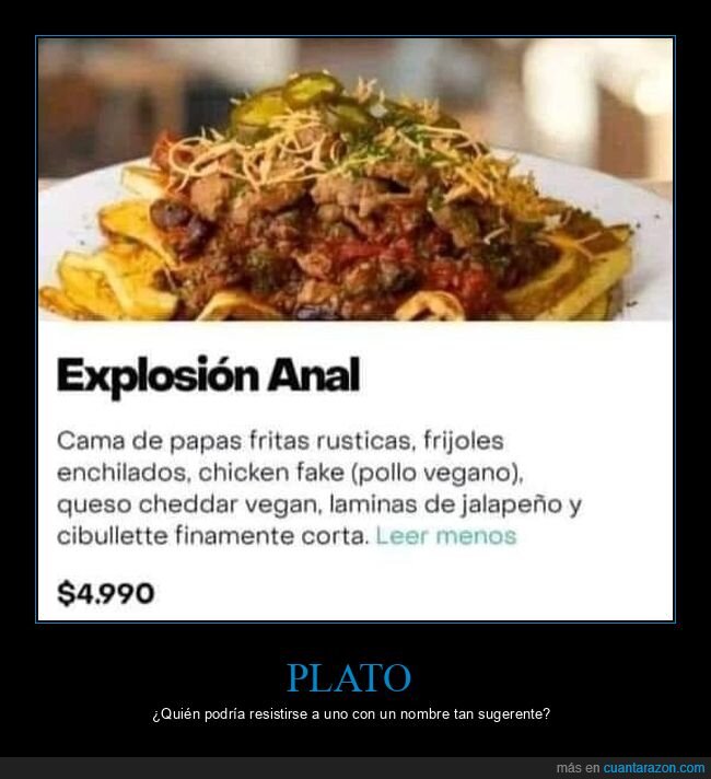 explosión,nombres,plato,wtf