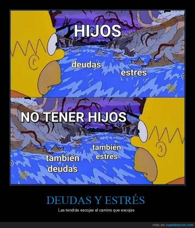 deudas,estrés,hijos