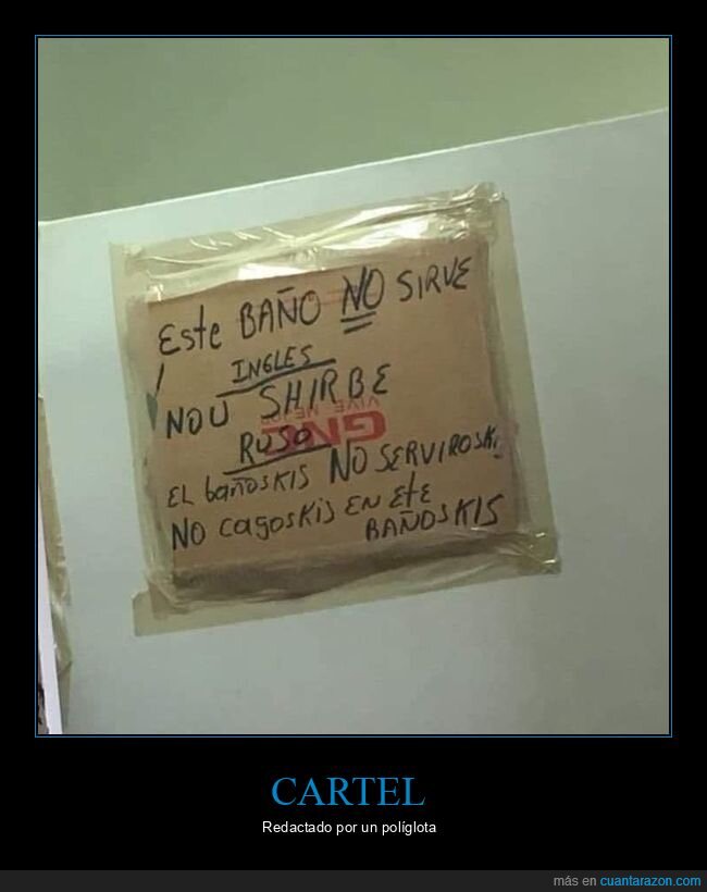 carteles,idiomas