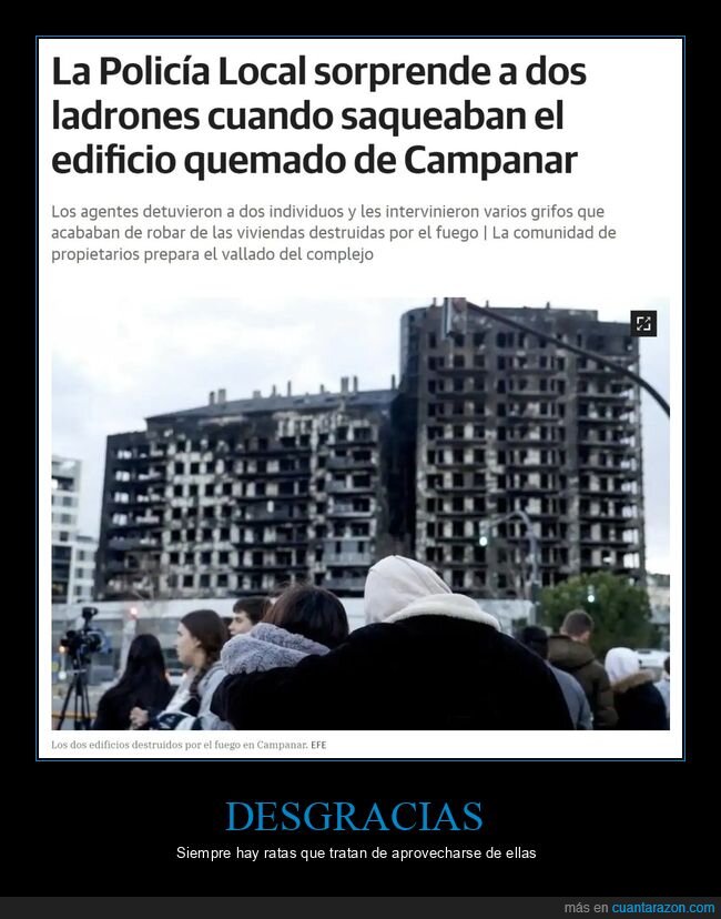 policía,ladrones,edificio,incendio,valencia