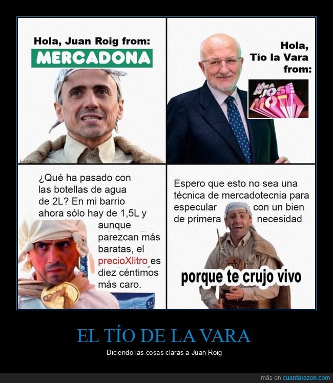 el tío de la vara,juan roig,precios,mercadona