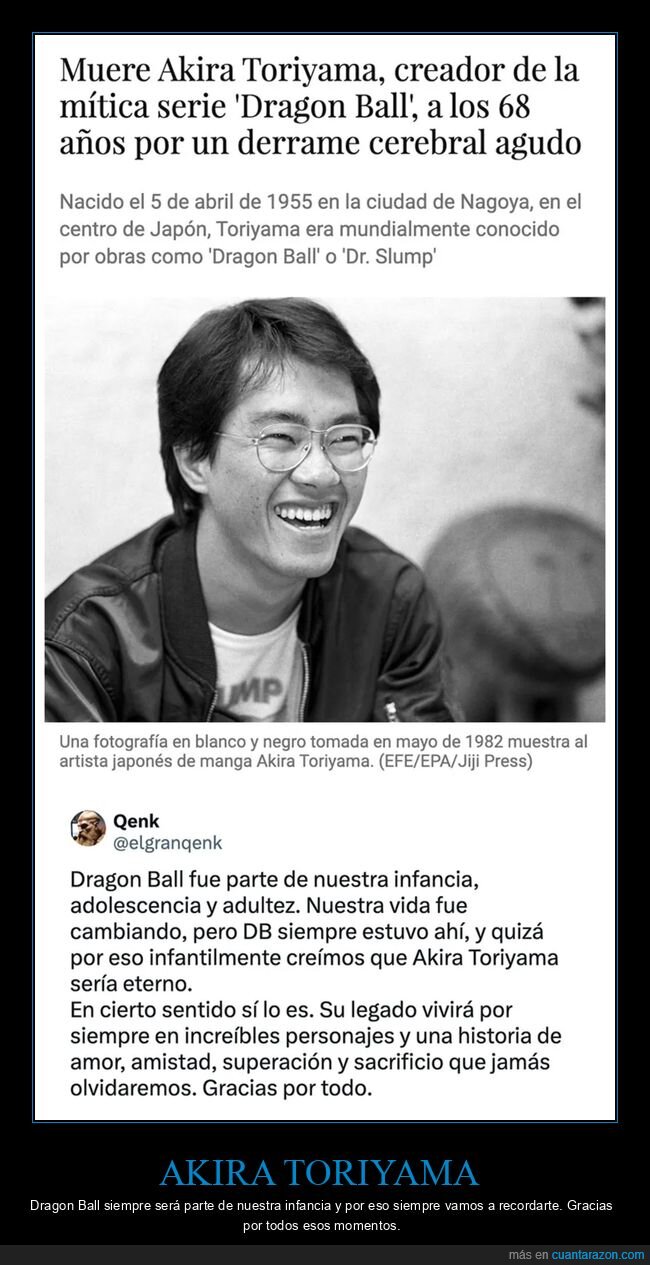 akira toriyama,muerte,dep,dragon ball