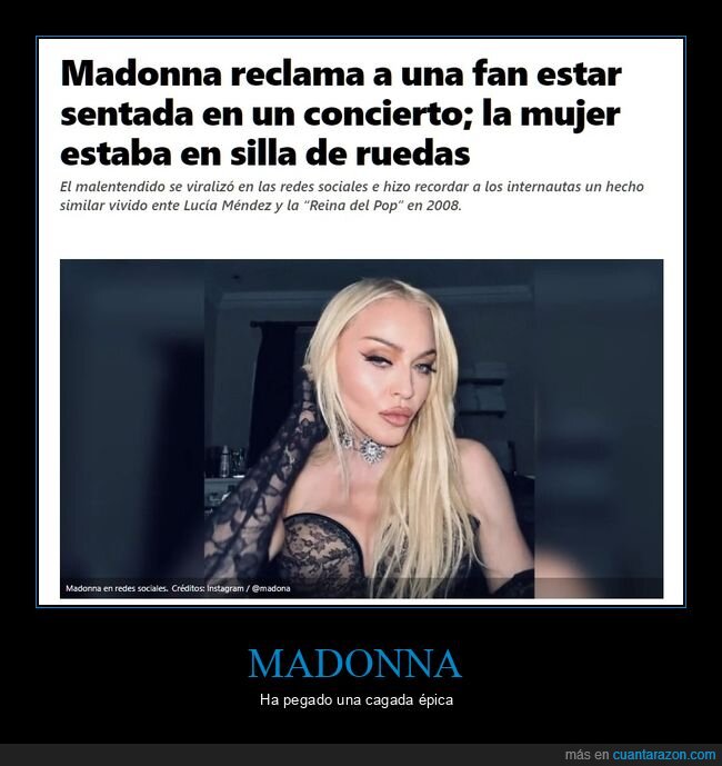 madonna,fan,sentada,concierto,silla de ruedas