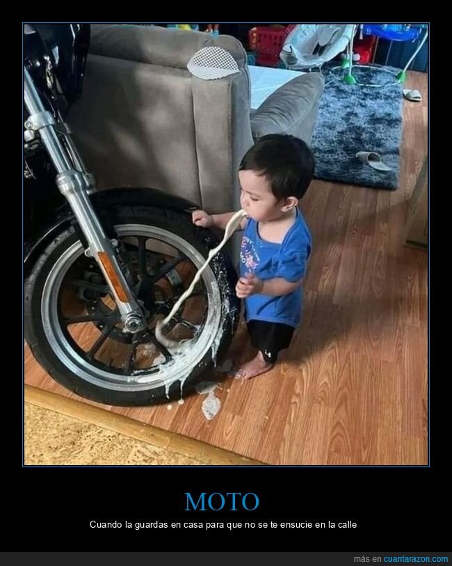 fails,motos,niño,potando