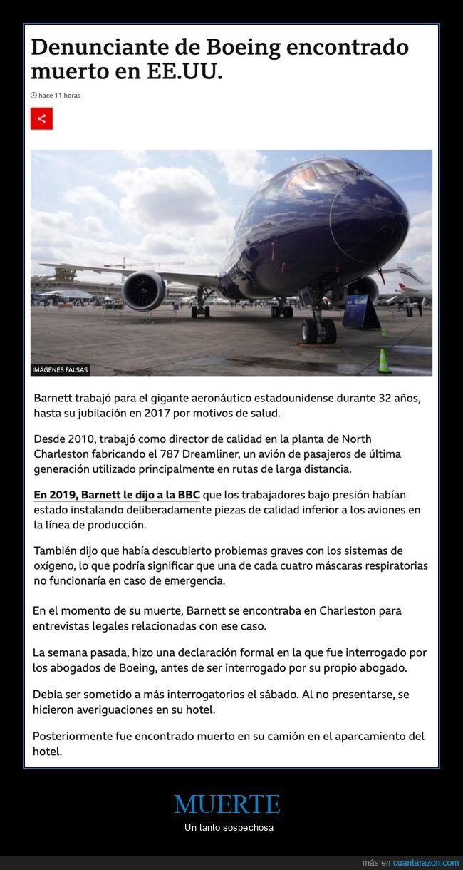 boeing,denunciante,muerte