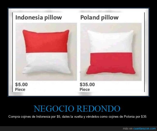 banderas,cojines,indonesia,polonia,precios