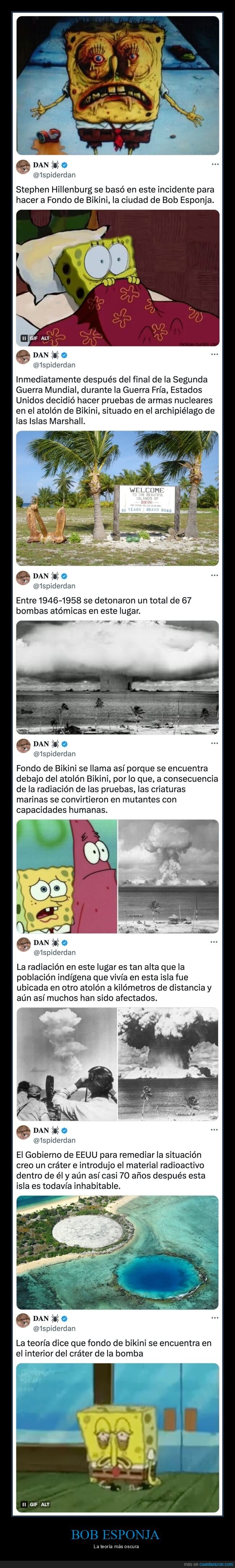 bob esponja,teoría,fondo de bikini,atolón de bikini,islas marshall