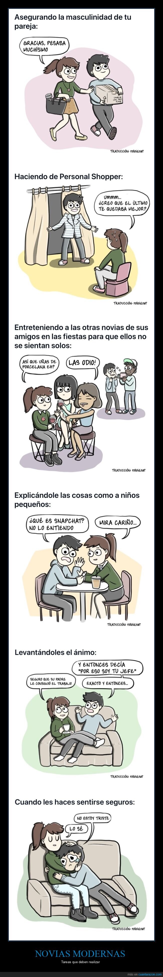 novias modernas,tareas