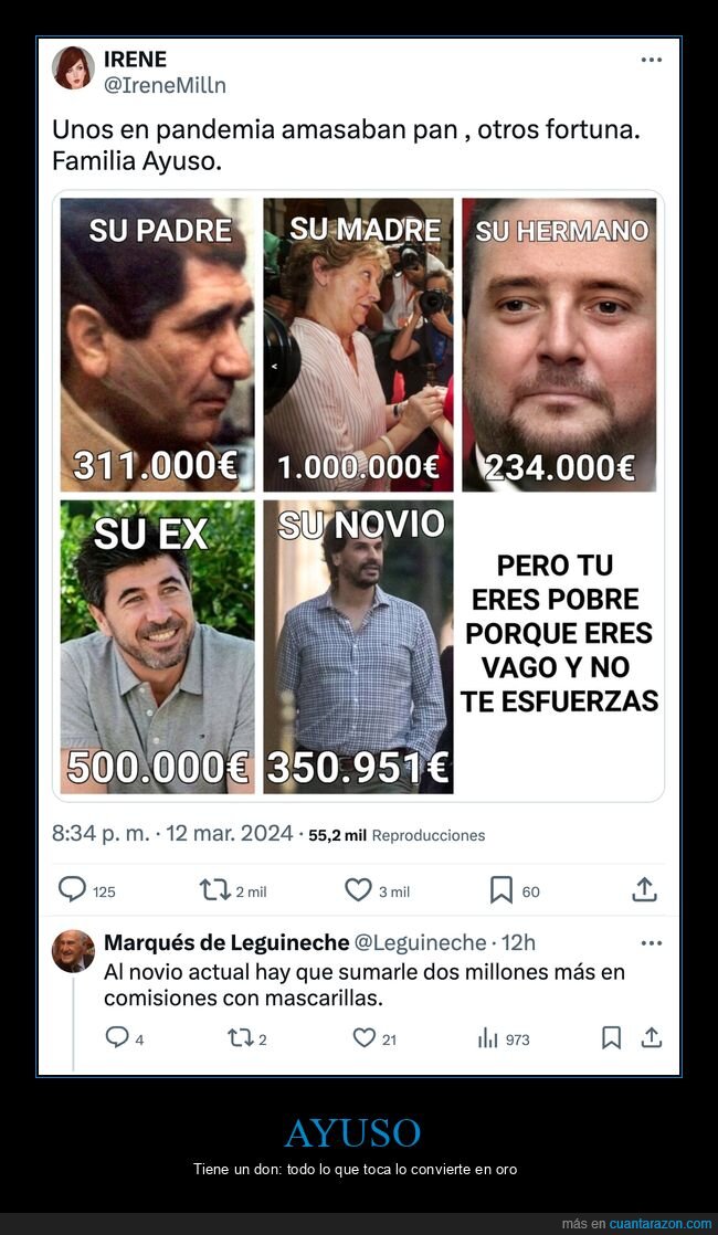 ayuso,familia,dinero,pandemia