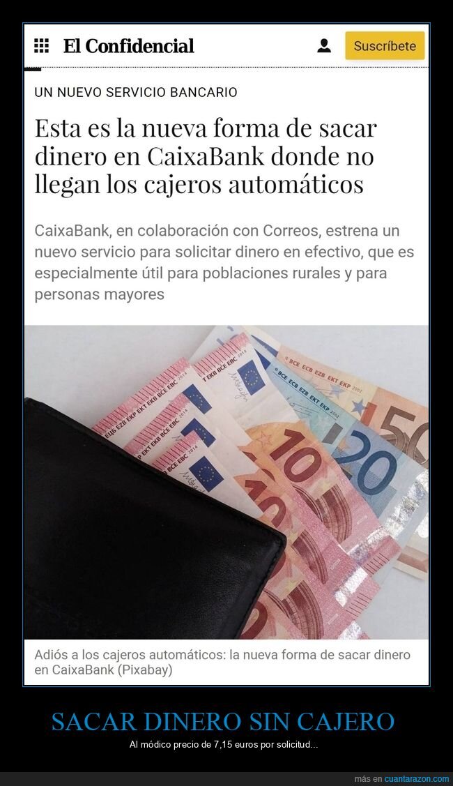 sacr dinero,sin cajero,comisión