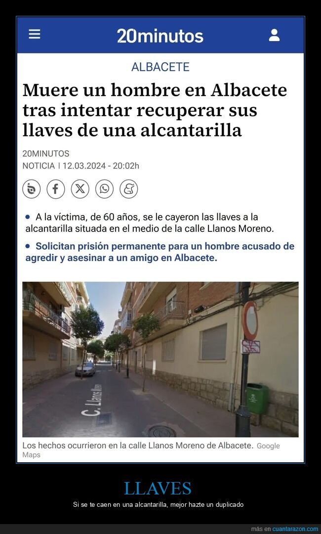 muerte,llaves,alcantarilla