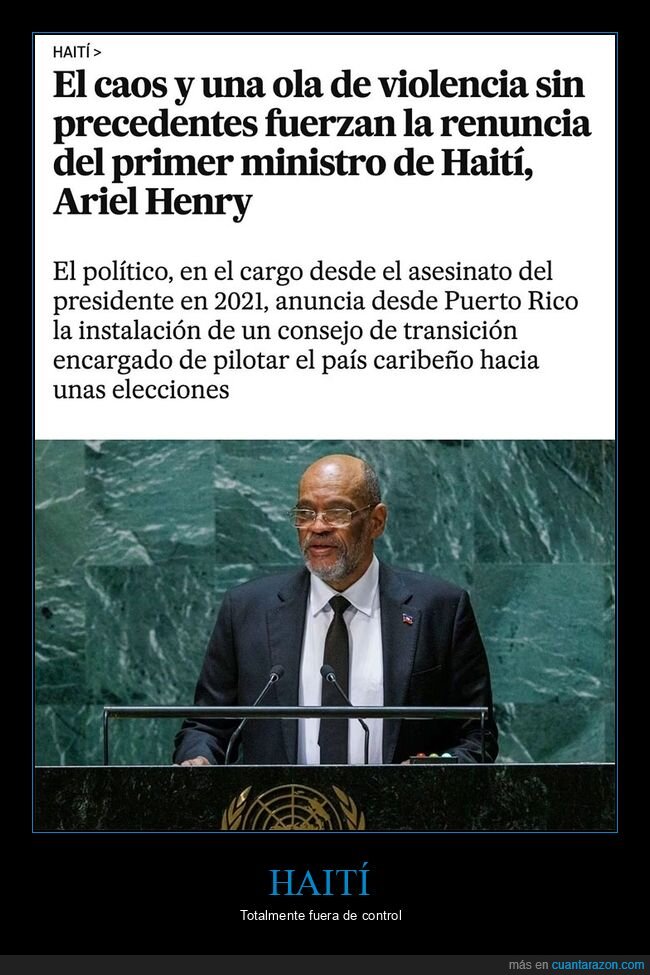 haití,primer ministro,renuncia