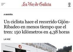 Enlace a Tren VS Ciclista
