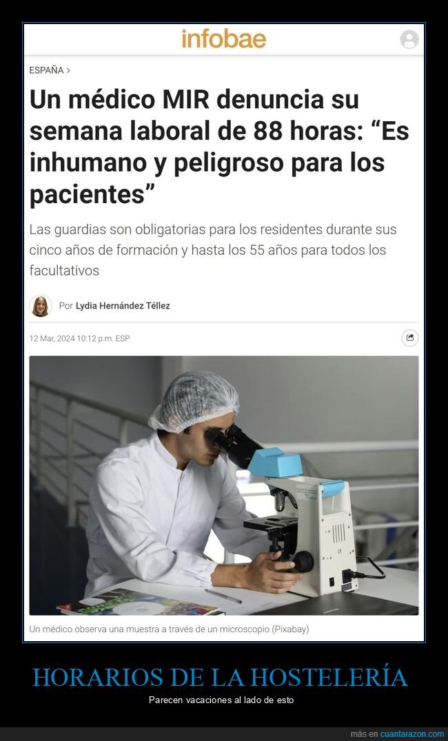 médico,semana laboral,88 horas