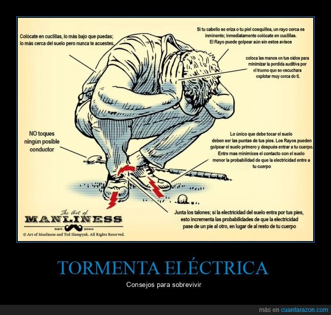 tormenta eléctrica,sobrevivir,consejos
