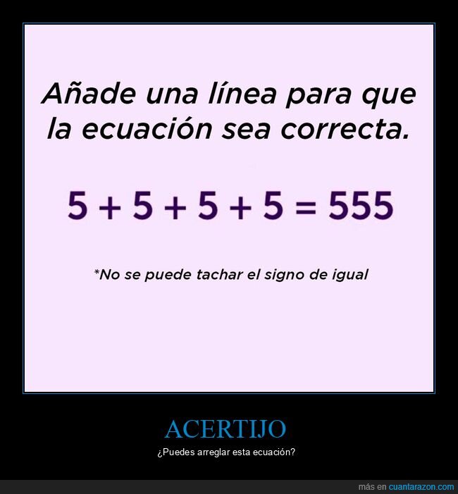 línea,ecuación,acertijo