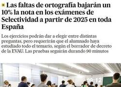 Enlace a Se ponen serios con la ortografía en la Selectividad