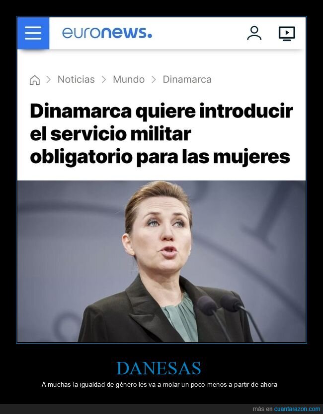 dinamarca,servicio militar,mujeres