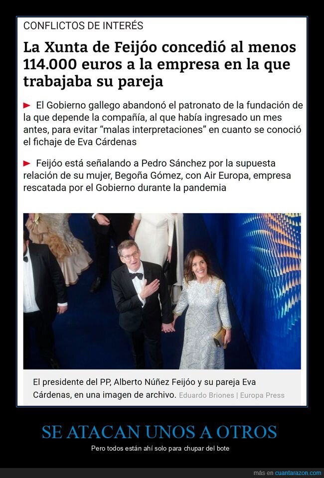 feijóo,dinero,empresa,pareja