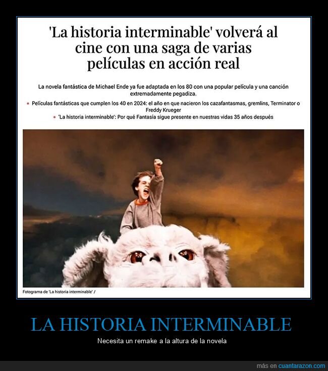 cine,la historia interminable,remake