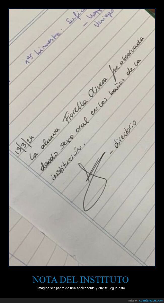 aseo,instituto,nota,pillada,wtf