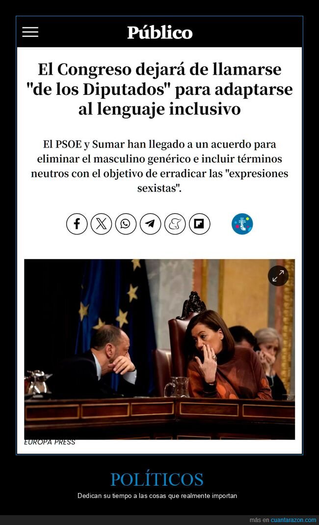 congreso,diputados,lenguaje inclusivo