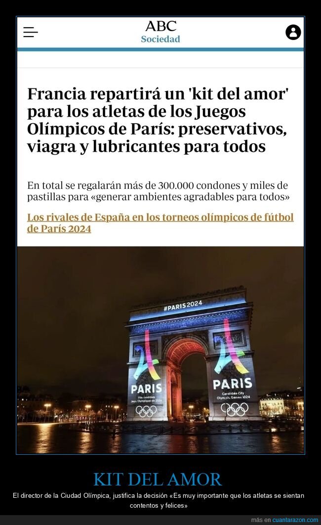 francia,juegos olímpicos,kit del amor,viagra