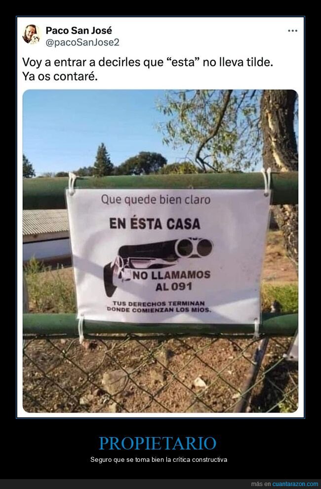 carteles,escopeta,ortografía