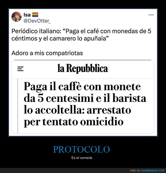 apuñalar,café,monedas,pagar