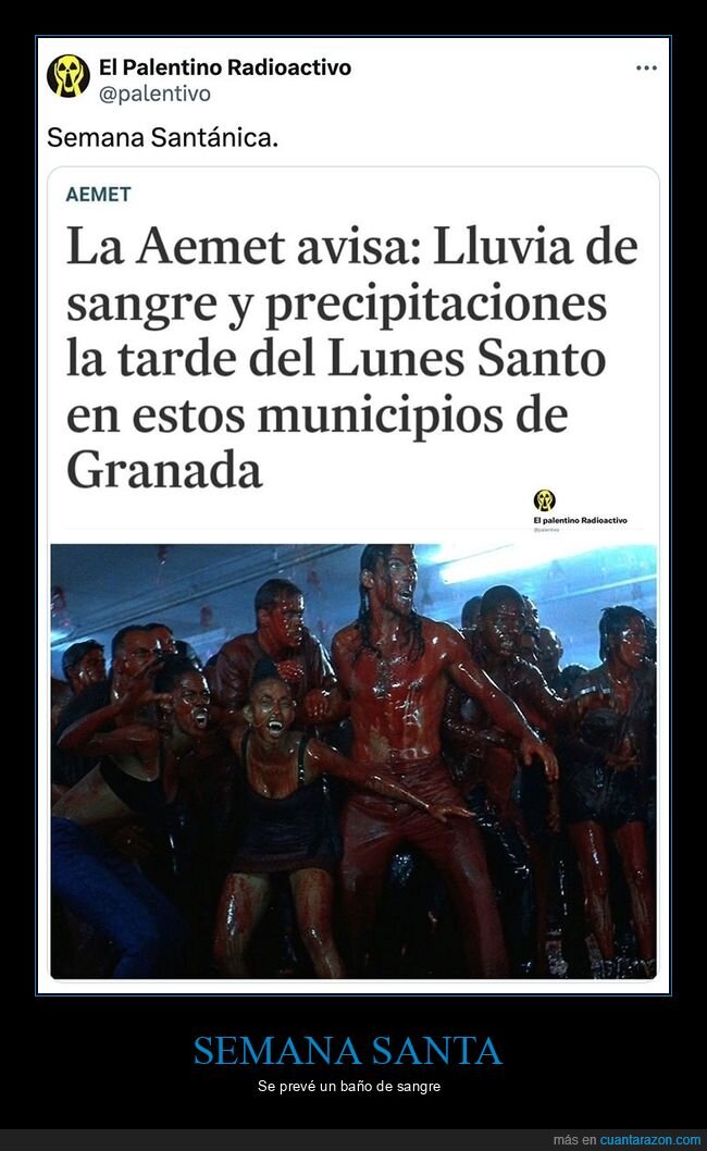 lluvia de sangre,semana santa