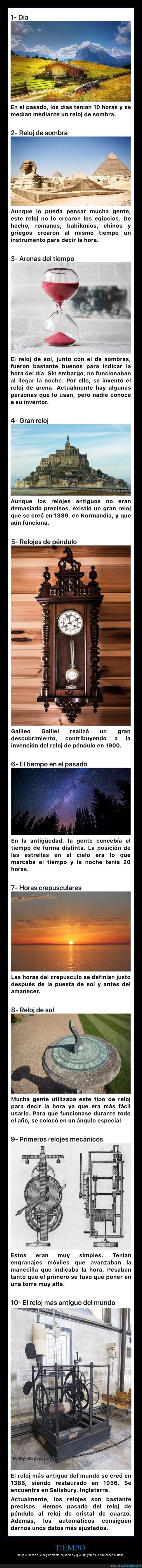 tiempo,curiosidades
