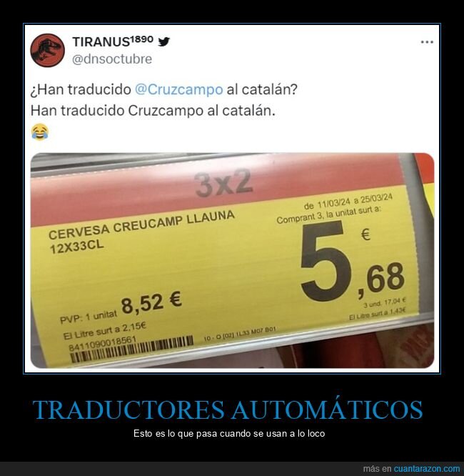 traducción,cruzcampo