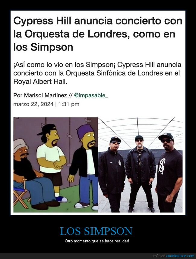 cypress hill,orquesta de londres,simpsons