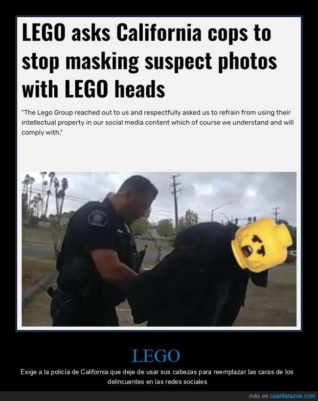 lego,policía,censurar,delincuentes