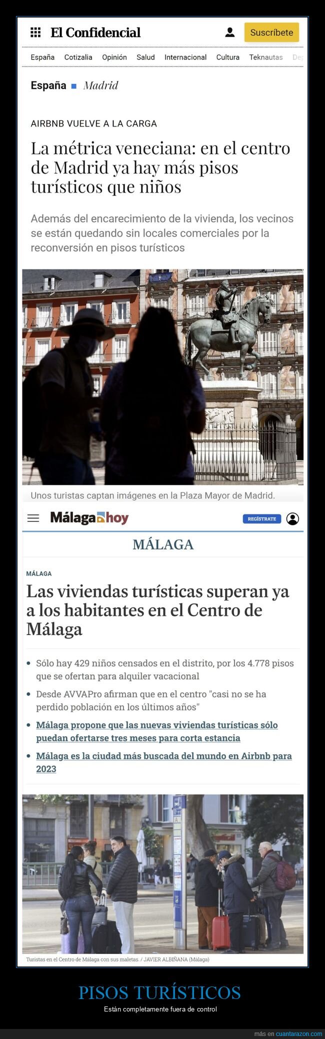 pisos turísticos,niños,habitantes