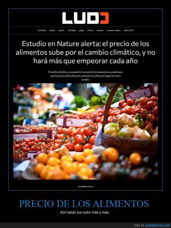 precios,alimentos,cambio climático