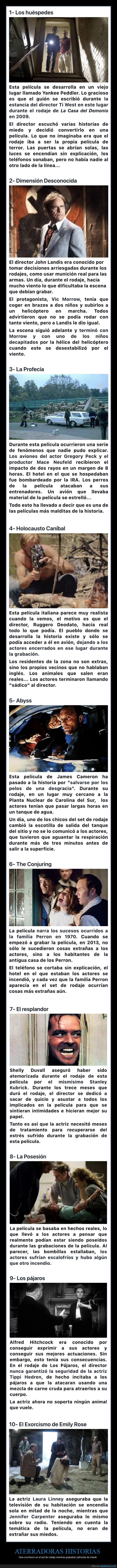 historias,rodajes,películas,miedo