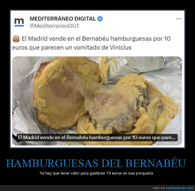 hamburguesas,real mdrad,bernabéu